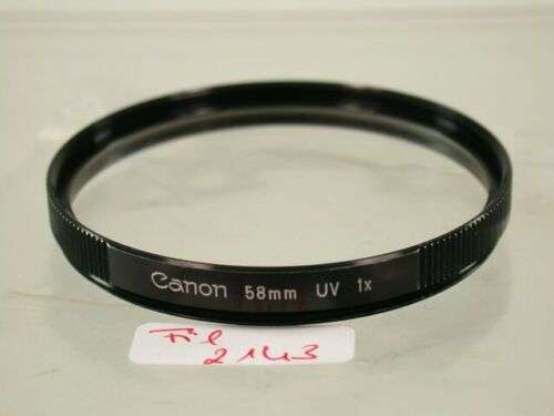 Canon 1,2/55 Asph UV Lens Filter E58 58 58mm