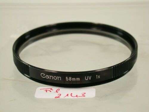 Original Canon 1,2/55 Asph UV Filter E58 58 58mm Japan