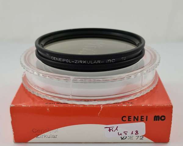 CENEI Polarizing Polarizer Circular Filter E72 72 72mm Original Cenei made in Germany