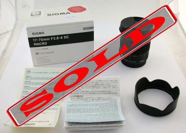 SIGMA Canon EF EOS DC Macro 2,8-4/17-70 C OS HSM 17-70mm noch neu