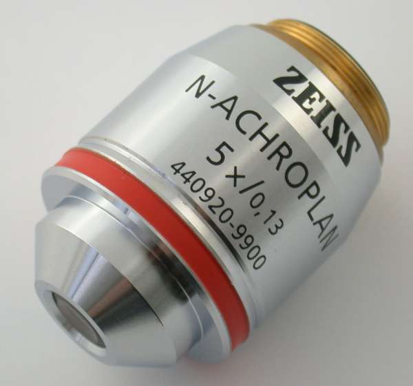 ZEISS 440920-9900 N-Achroplan 5x/0,13 °°/- RMS microscope lens