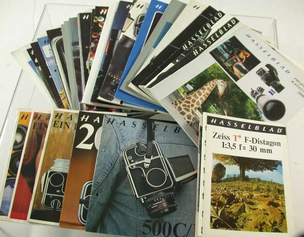 Lot leaflet Hasselblad camera lenses catalog 500C/M EL/M etc.